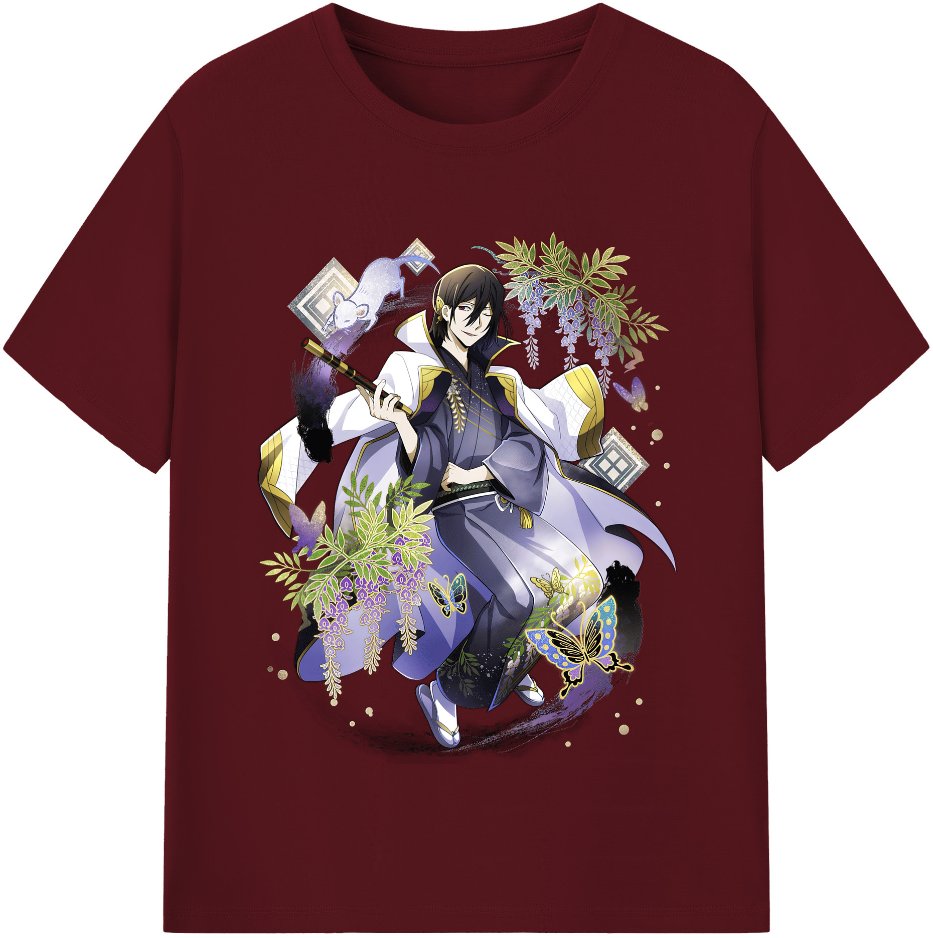 （画像用） 文豪ストレイドッグス Bungo Stray Dogs 綿100％半袖Tシャツ（フロントプリント）